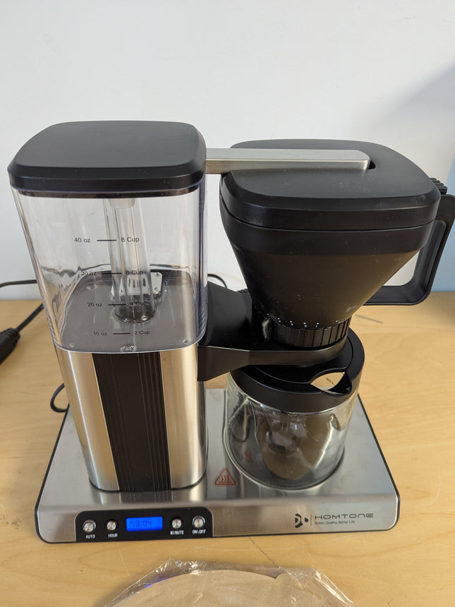 Homtone 8 Cup Coffee Maker-Programmable Brewer Meet SCA Standards:4-6 Mins Adjus
