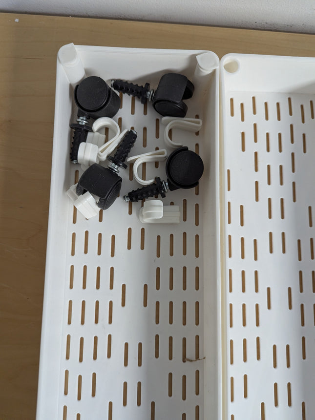 SONGMICS Slim Storage Cart, 4-Tier Rolling Cart, Narrow Utility Cart on Wheels,