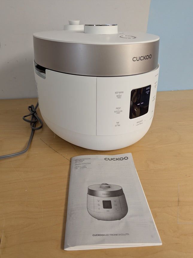 CUCKOO CRP-ST1009F 10-Cup (Uncooked) Twin Pressure Rice Cooker & Warmer 12 Menu
