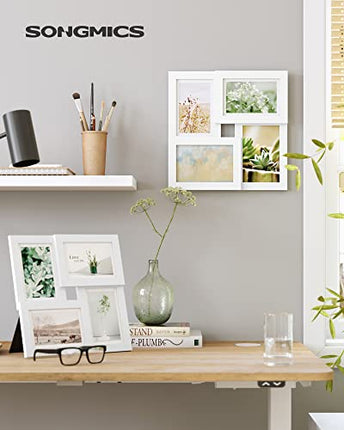 SONGMICS Collage Picture Frames, 4x6 for Wall Decor 4 Pack, Family Photo Collage