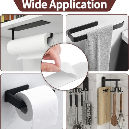 UXIETIN Paper Towel Holder Adhesive,Strong Viscous Wall Mout Paper Towel Holder