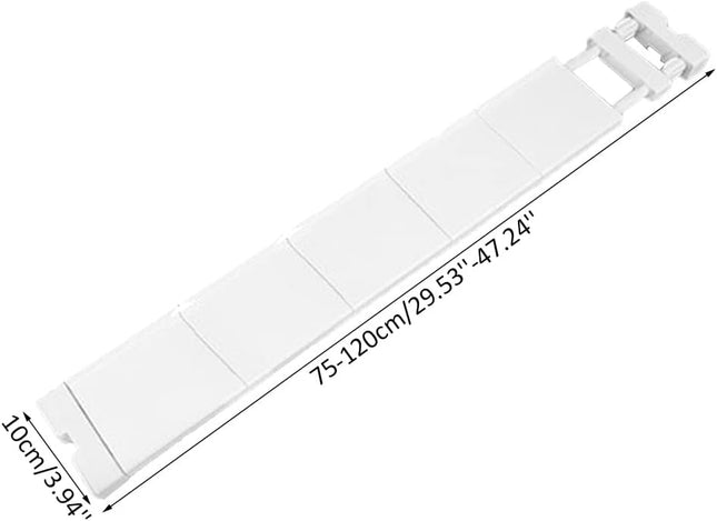 LIYIVNAA Expanding Narrow Closet Shelf Tension Rod Slim Cupboard Divider Hanger