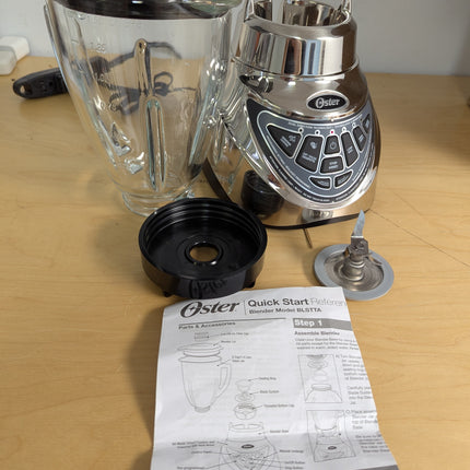 FOR PARTS Oster Pro 500 Blender with 2 Pre-Programmed Settings and 6-Cup Glass J