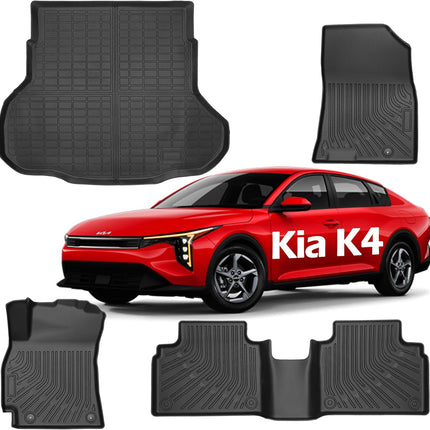 SHARGGE Floor Mats for 2025 Kia K4 Cargo Liners Anti Slip Carpet Cover Pad Kia F