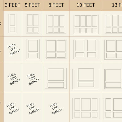 InstaPanel Accent Wall Molding for Interior Wall Decor | Wall Moulding Paneling