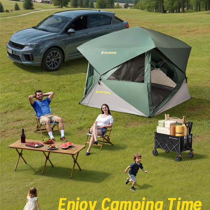 Camping Tent,Instant Cabin Tent, Setup in 60 Seconds, 4 Person Pop up Tents for