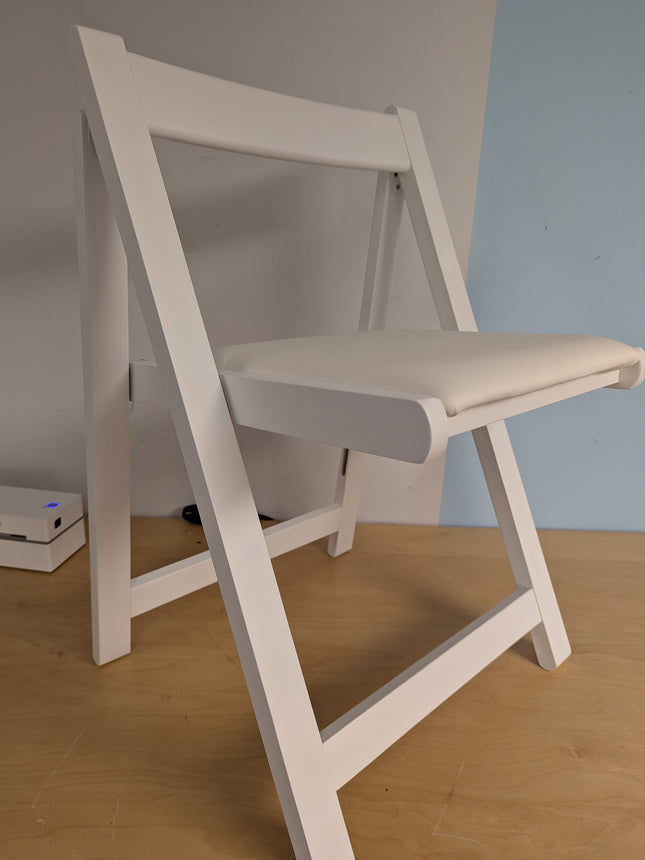 FUNROLUX Wooden Folding Dining Chairs with Padded Seats 2 Pack Foldable Chair fo