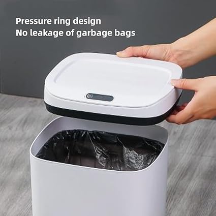 Smart Bin with Intelligent Sensor,Automatic Bathroom Can with Smart Lid, Easy an