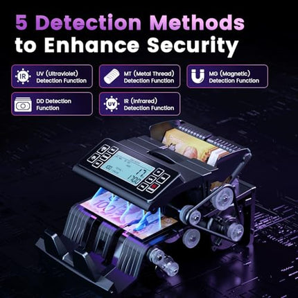 Aneken Money Counter Machine, Value Counting, UV/MG/MT/IR/DD Counterfeit Detecti