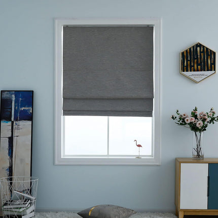 Everyday Celebration Roman Shades for Windows, Cordless Room Darkening Roman Win