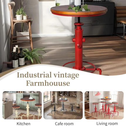 American Antique Industrial Solid Wood Water Pipe Design Cafe Coffe Industrial B