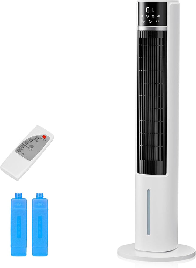 3-in-1 Evaporative Air Cooler, 40" Cooling Fan, 75° Oscillation, 3 Speeds 4 Mode