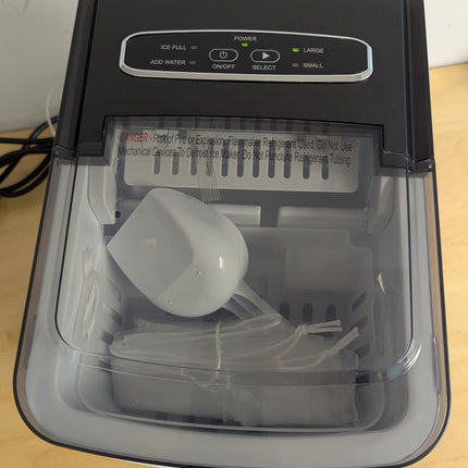 ecozy Portable Ice Maker Countertop, 9 Cubes Ready in 6 Mins, 26.5 lbs in 24 Hou
