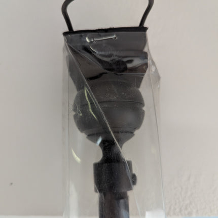 Black Curtain Rods, Small Curtain Rods for Windows 48 to 84 Inch, 5/8 Heavy Duty