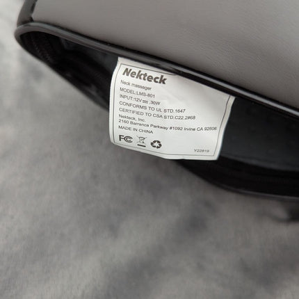 Nekteck Shiatsu Back Neck Massager, Deep Kneading Shoulder Massager with Heat, W