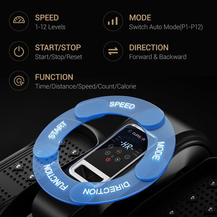 Under Desk Elliptical Machine, Electric Seated Pedal Exerciser, Mini Ellipse Leg