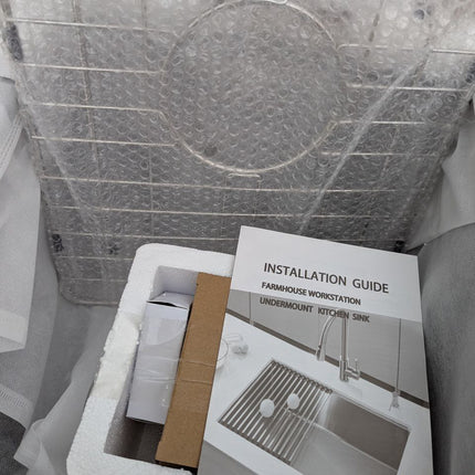 15 Inch Black Undermount Bar Sink, Swift Horse 15x17 Inch 16Gauge Black Stainles