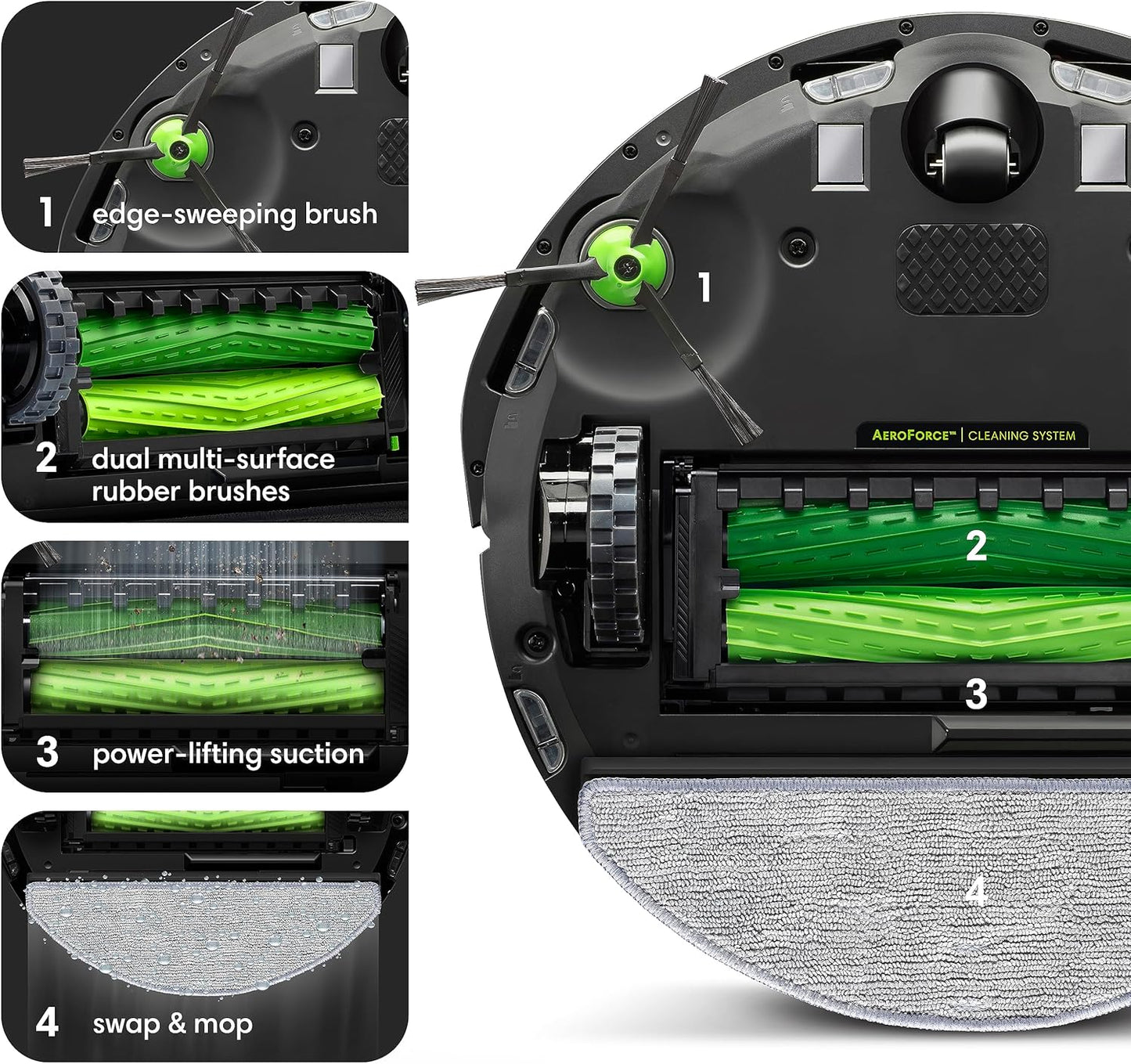 iRobot Roomba Combo i5+ – Self-Emptying Robot Vacuum & Mop with Smart Mapping, Alexa Enabled