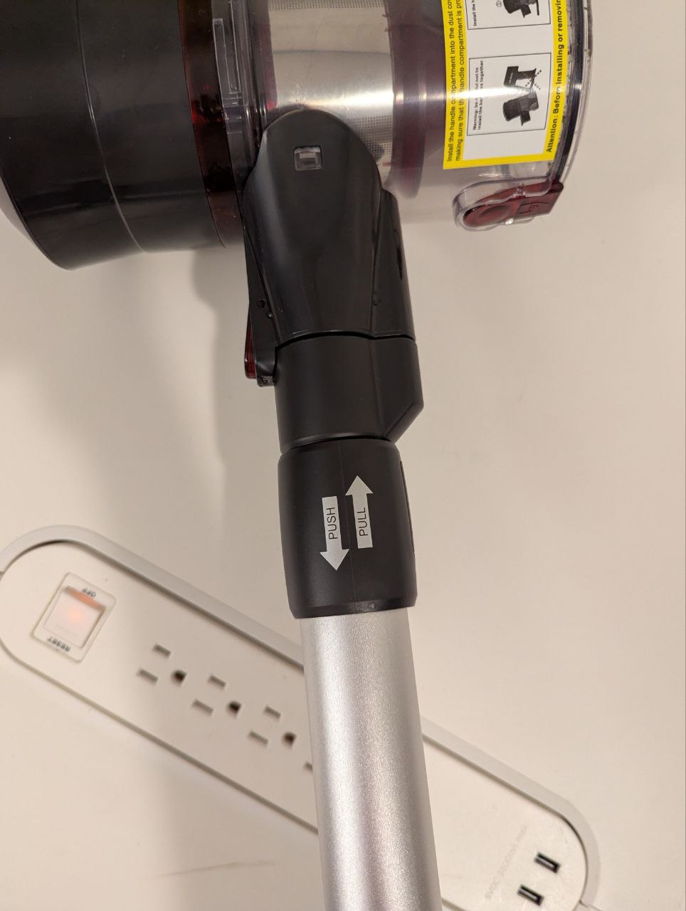 Cordless Vacuum Cleaner: 450W, 38KPa with LED Display, Up to 55 Min Runtime