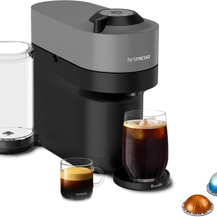 Nespresso Vertuo Pop+ Coffee and Espresso Machine by Breville - Dark Grey