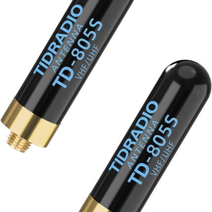TIDRADIO TD-805S SMA-F Ham Radio Antenna 1.95 Inch Dual Band VHF/UHF 144-430MHz