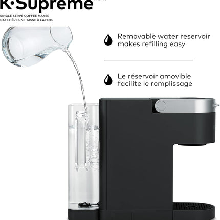 Keurig K-Supreme Single Serve K-Cup Pod Coffee Maker with MultiStream Technology, Dual-Position 66 oz Reservoir, Black