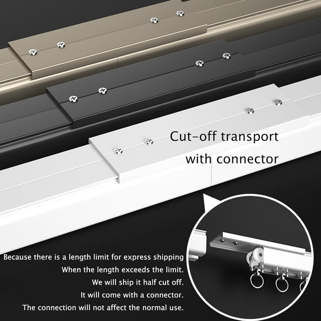Curtain Double Tracks, Aluminium Curtain Rail Ceiling Track, Conjoined Double Tr