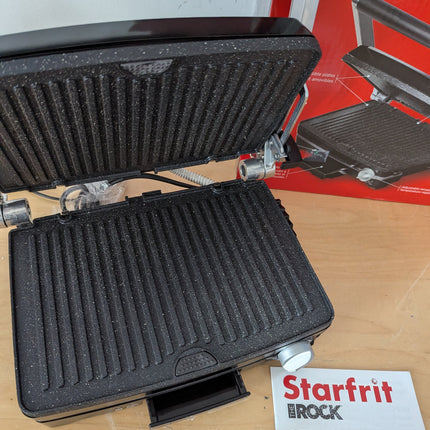 (Cracked plastic) Starfrit The Rock Panini with Reversible Plates