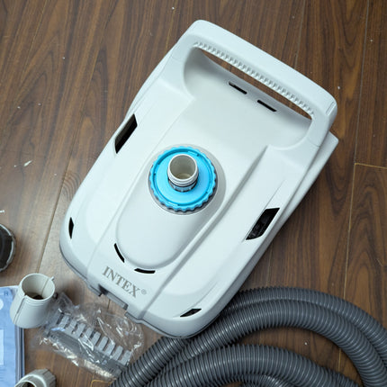 INTEX 28006E ZX100 Pressure-Side Automatic Above Ground Pool Cleaner with 21 ft Hose & Large Debris Tray