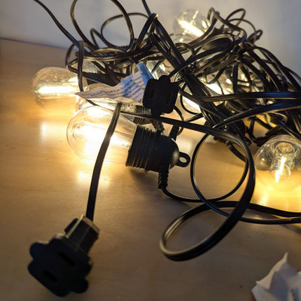 Quntis 53FT Outdoor String Lights, Waterproof Shatterproof Patio Lights String O