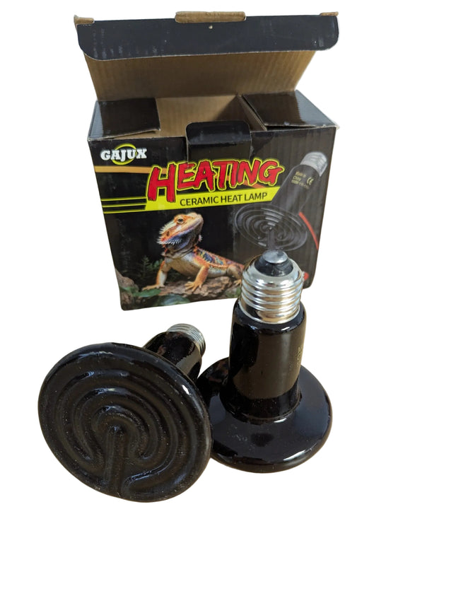 Ceramic Heat Emitter 2 Pack, 150W Reptile Heat Lamp Bulbs, Terrarium Heat Lamp f