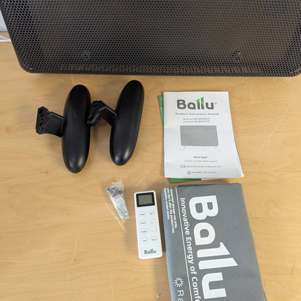 (Black) Ballu Mica Infrared Space Heater Indoor Use,Electric Panel Heater with L