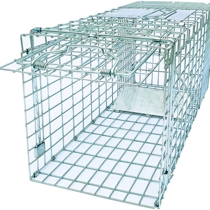 Folding Collapsible Humane Live Animal Cage Trap No-Kill Trapping Kit for Humane