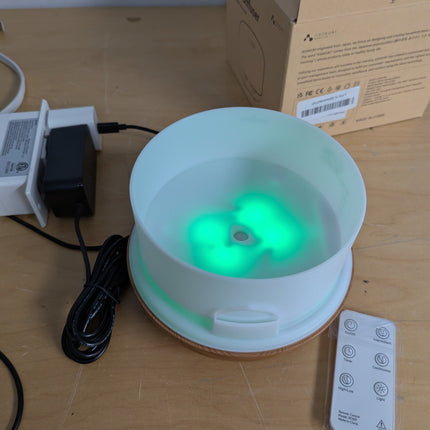 ASAKUKI 500ml Essential Oil Diffuser, 5 in 1 Premium Ultrasonic Aromatherapy Fra