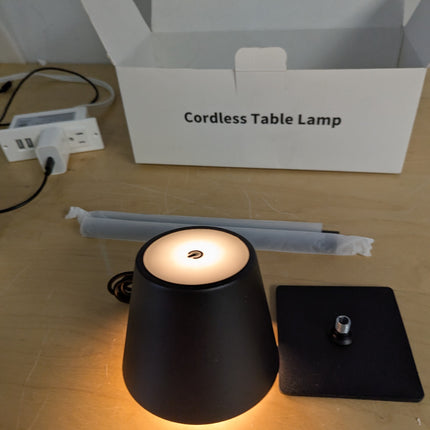 Rechargeable Table Lamps, Cordless Lamp with 6000mAh Battery Operated, Portable