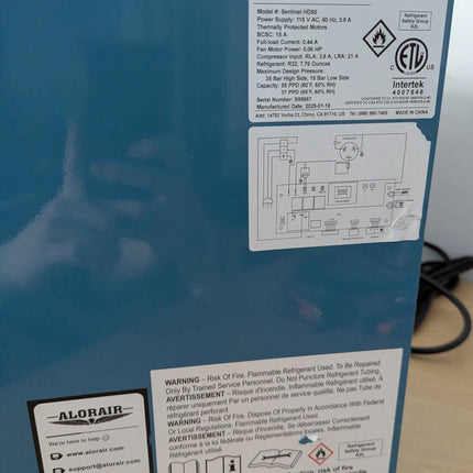 ALORAIR Commercial Dehumidifier 113 Pint, with Drain Hose for Crawl Spaces, Base