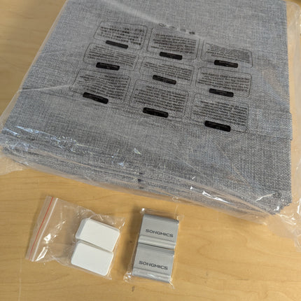 SONGMICS Storage Cubes, Set of 4 Cube Storage Bins, 10.2 x 10.2 x 11 Inches, 2 H