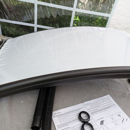 YiViKPE Curve Solar Pool Heater, Made for Above-Ground and Inground Pools, Inclu