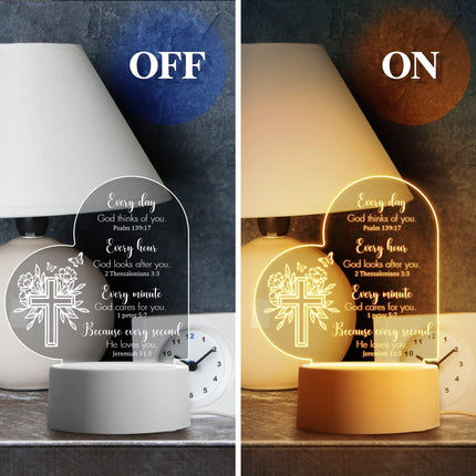 Christian Gifts for Women, Acrylic Night Light, Inspirational Gifts for Women, R