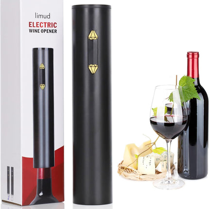 Limud Electric Wine Opener, Automatic Corkscrew with Foil Cutter, Wine Bottle Op
