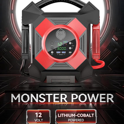 ODUKAKO DM1264 12V Semi Truck Jump Starter, 30000A Peak Heavy Duty Booster with 64000mAh Power Bank & LED