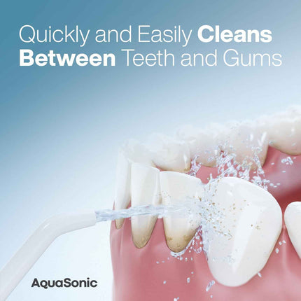 AquaSonic Aqua Flosser - Cordless Rechargeable Water Flosser for Teeth - Waterpr