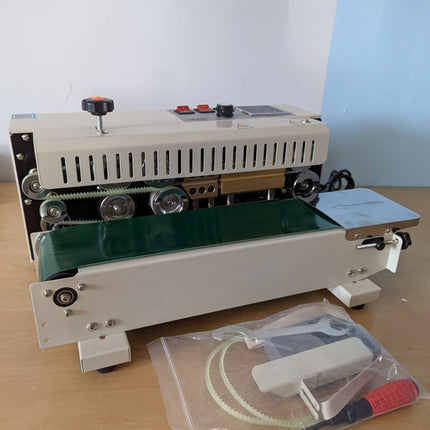 VEVOR Continuous Bag Band Sealing Machine, 0.24-0.47 in/6-12 mm Seal Width, Hori