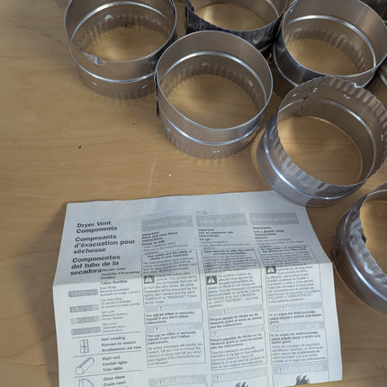 Builder's Best 110137 Duct Coupling 4", Aluminum, set of 20