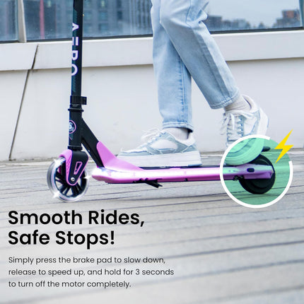 Aero iSporter Kids Electric Scooter | Hand Acceleraor & LED Lights | Electric sc