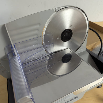 FOHERE 200W Meat Slicer for Home Use, Electric Food Slicer with Two Upgrade 7.5"