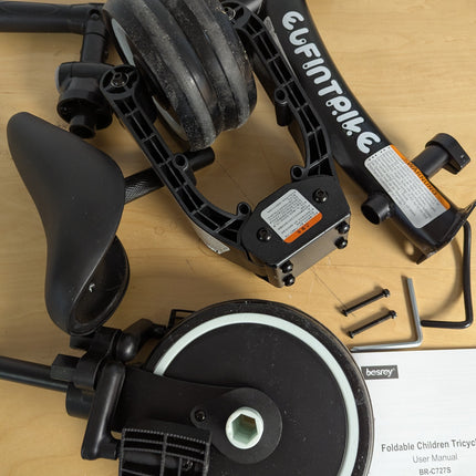 besrey 3 in 1 Toddler Bike for 1 Years to 4 Years Old Kids, Toddler Tricycle Kid