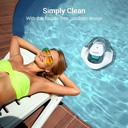 FAULTY AIPER Cordless Robotic Pool Cleaner, Pool Vacuum Lasts 90 Mins, LED Indic