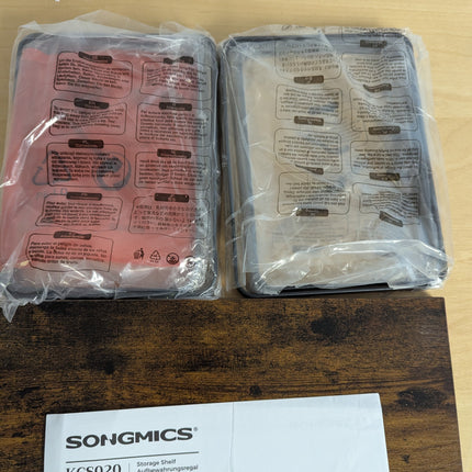 SONGMICS Cabinet Organizer Shelf, Set of 2 Kitchen Counter Shelves, Kitchen Stor