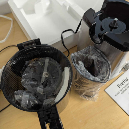 Fretta Juicer Machine,Cold Press Juicer W/ 5.3'' Feed Chute for Whole Fruits Veg